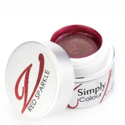 SIMPLY COLOUR GEL - RED SPARKLE