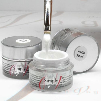 SIMPLY COLOUR GEL - WHITE PEARL