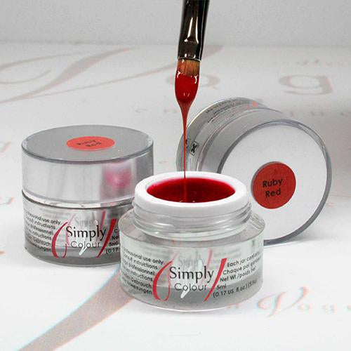 SIMPLY COLOUR GEL - RUBY RED